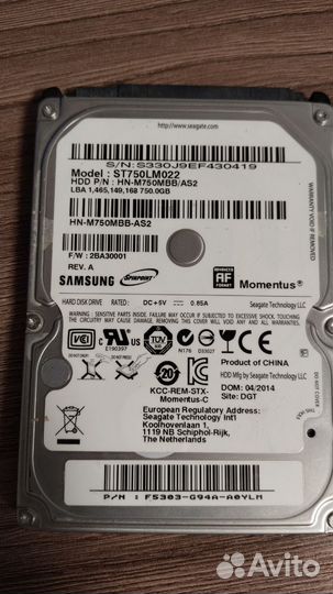 Жесткий диск HDD SATA 3.0