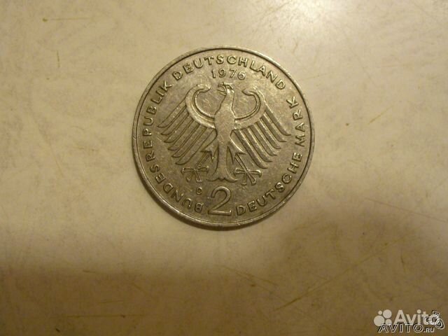 Продаю монету в 2 дойч марки 1976 года