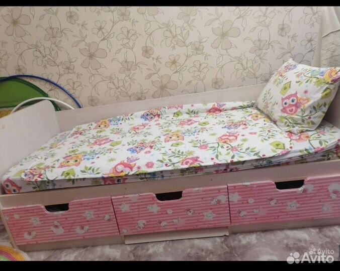 Кровать для девочек от 3х лет