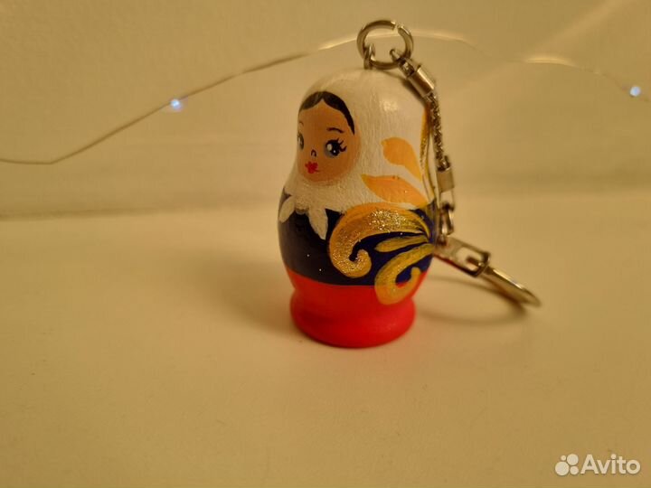 Брелок обвес на сумку, ключи. Матрешка