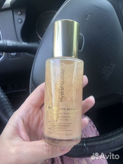 Масло для тела с шимером hydropeptide