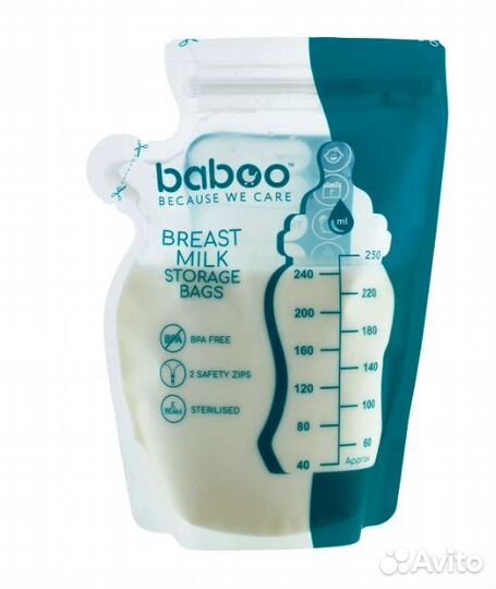 Пакеты для хранения грудного молока baboo