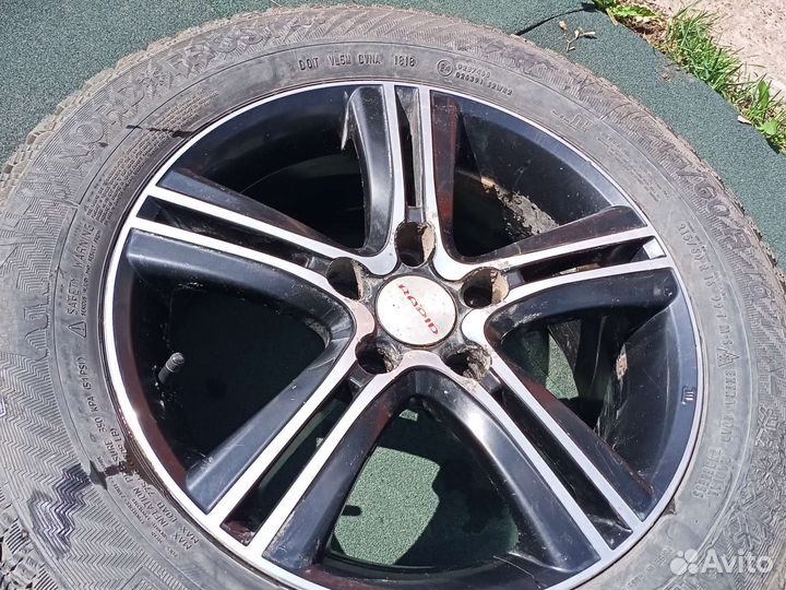 Диски литые r16 5 114 3 -115 с зимней резиной