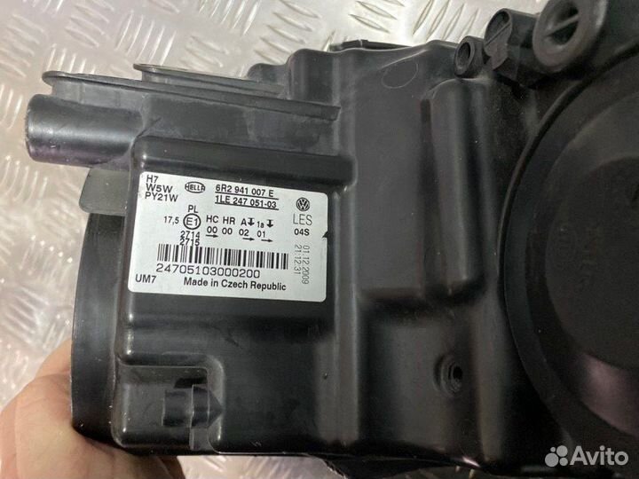 Фара галогеновая передняя левая Volkswagen Polo 6R