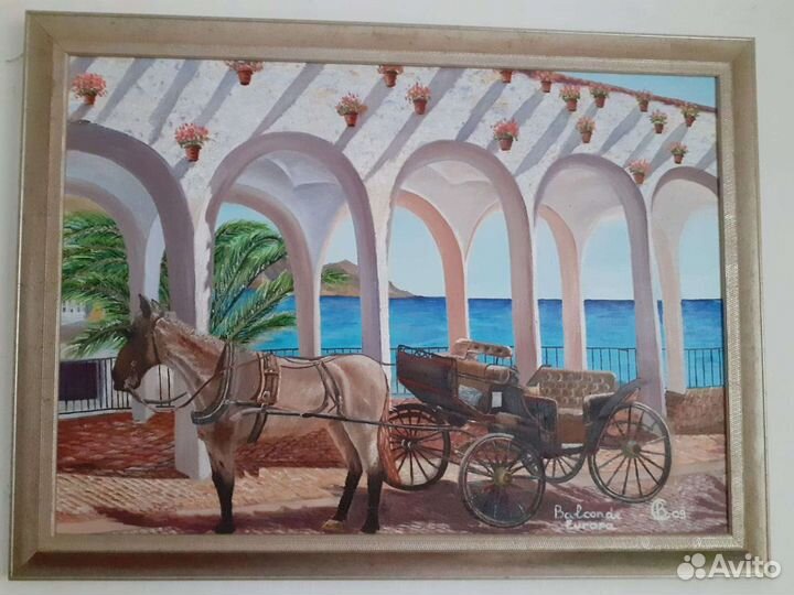 Картина маслом на холсте в раме