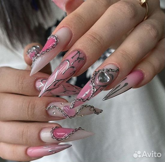 Креативное наращивание ногтей, педикюр, маникюр