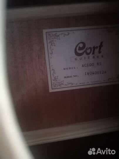 Классическая гитара cort ac100 ns
