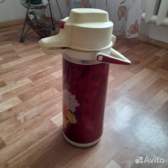 Термос с помпой СССР 3 литра