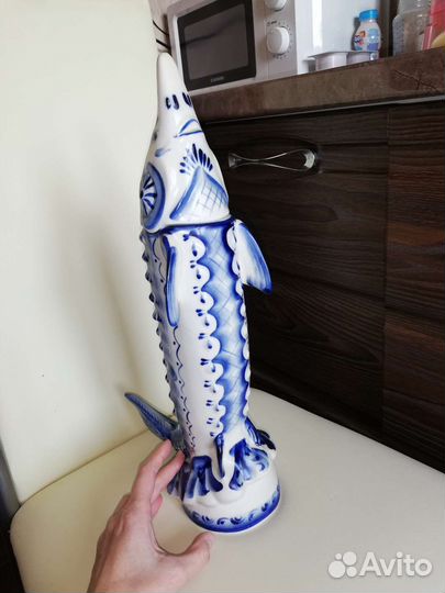 Штоф осётр гжель