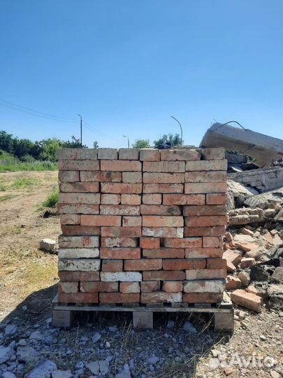 Кирпич красный бу