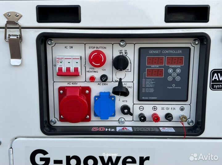 Электростанция дизельная 10 kW g-power DG11000S3 т