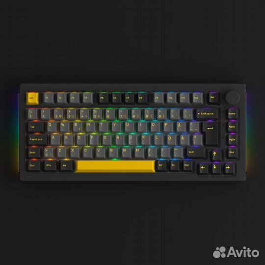 Механическая клавиатура Akko 5075B plus Black&Gold