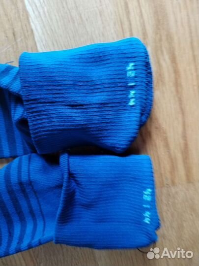 Гетры футбольные Kipsta + щитки Kipsta синие