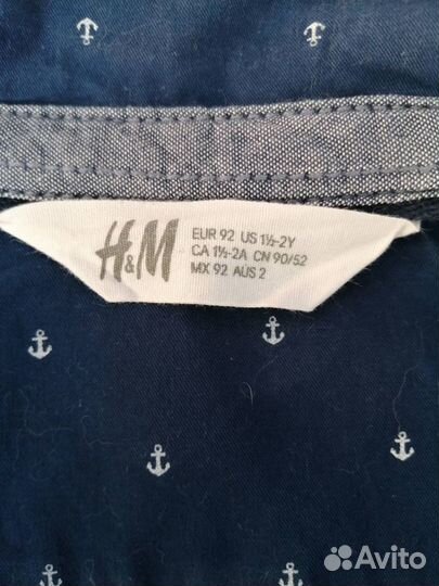 Рубашка H&M, р 92