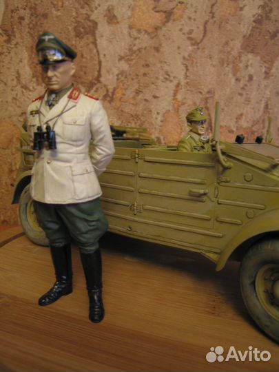 Tamiya 1/16 Rommel. Фигурка, масштаб 1/16