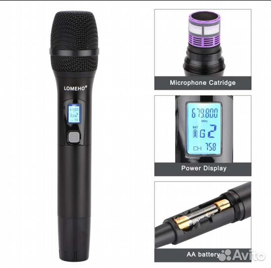 Микрофоны. Радиосистема LomehoLO-U11.Реплика Shure