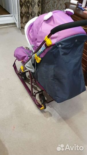 Детские санки коляска