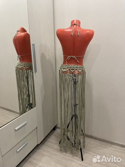 Костюм для восточного танца макраме