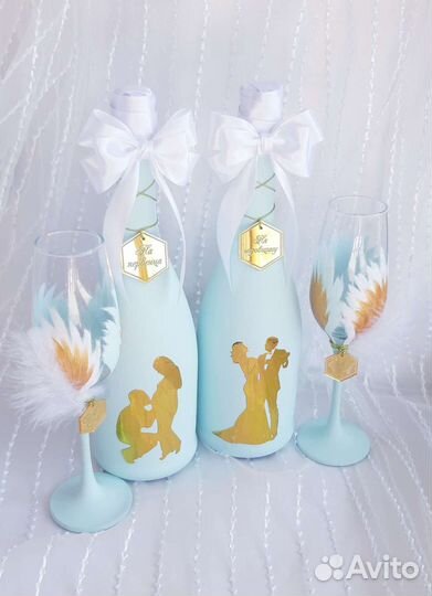 Набор на свадьбу с перьями