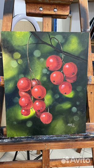 Картина маслом 40х50 смородина