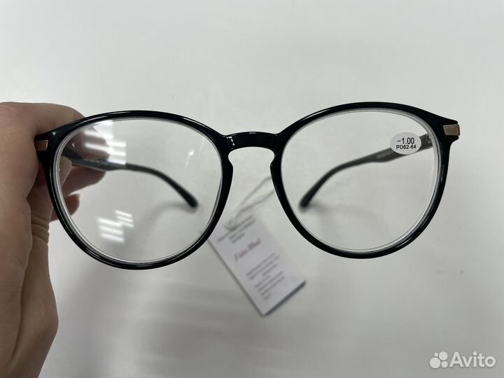 Очки с диоптриями минус 1.0