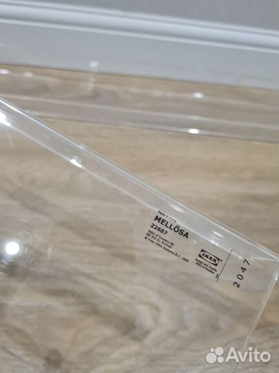 Полка для картин икеа Меллёса прозрачная