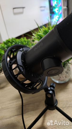 Динамический игровой микрофон fifine K658 Чёрный