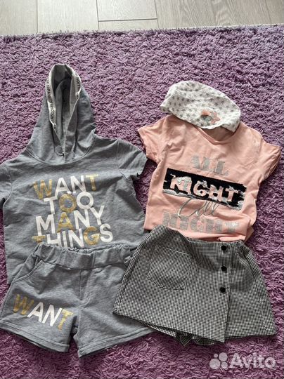 Вещи для девочки 20 шт 116-128