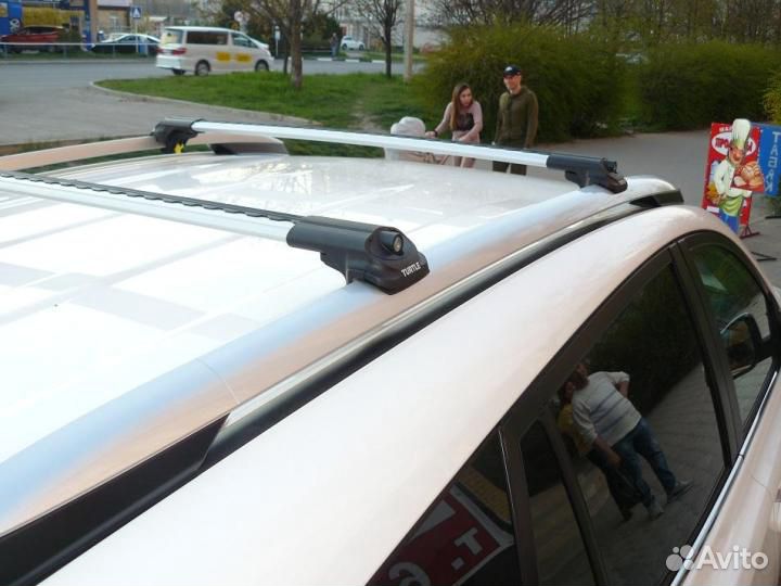 Багажник на рейлинги turtle AIR 1 silver