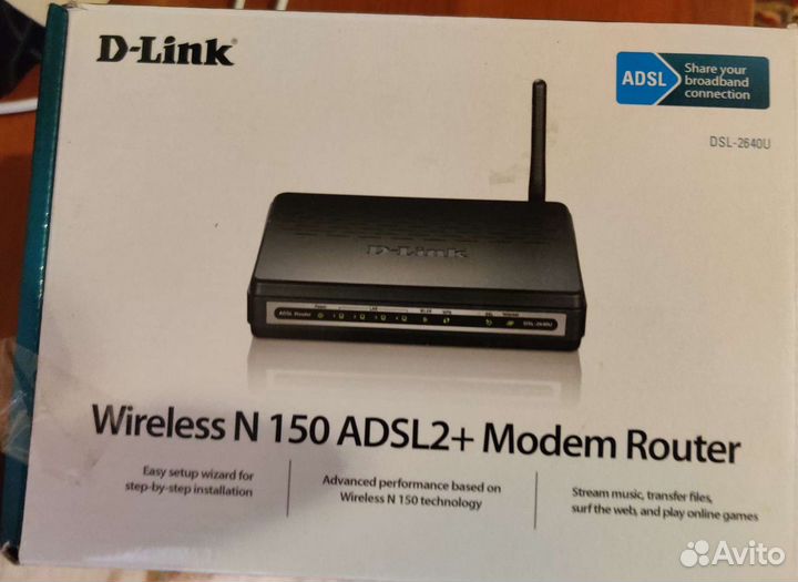 D-Link Wireless N150 adsl2+ Модем Роутер