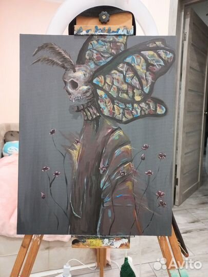 Картина акрилом на холсте