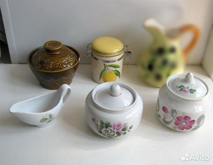 Чайник Китай Масленка Сахарница СССР