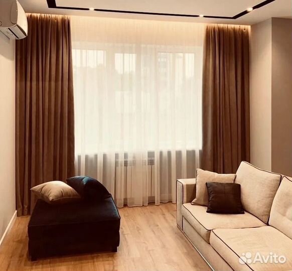 Штора из вуали молочного цвета 600х320