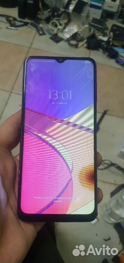 Экран Самсунг А12 в рамке