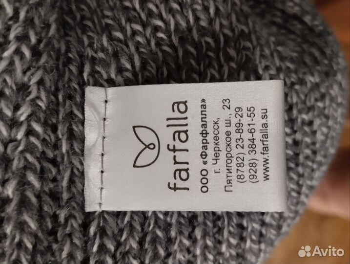 Новая шапка фирма Farfalla, двойная