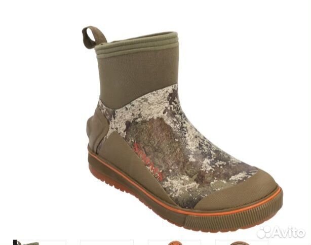 Simms challenger deck boots strata camo 11,12 US