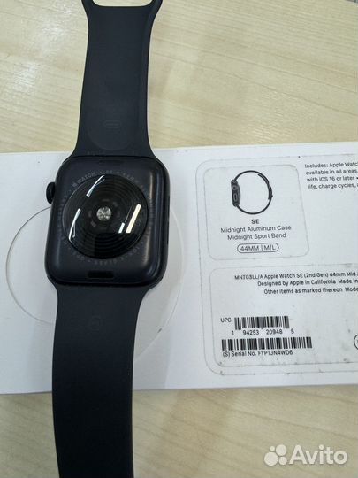 Apple watch SE 2 Gen 44mm black б/у в Ленте