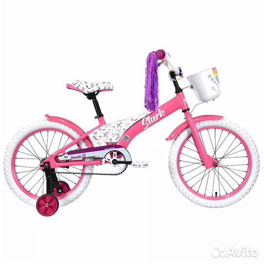 Велосипед Stark'23 Tanuki 18 Girl розовый/фиолетов