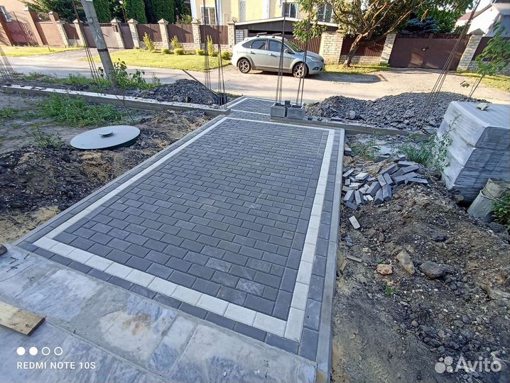 Укладка тротуарной плитки
