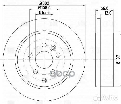 Диск торм. для а/м Land Rover Freelander II (06