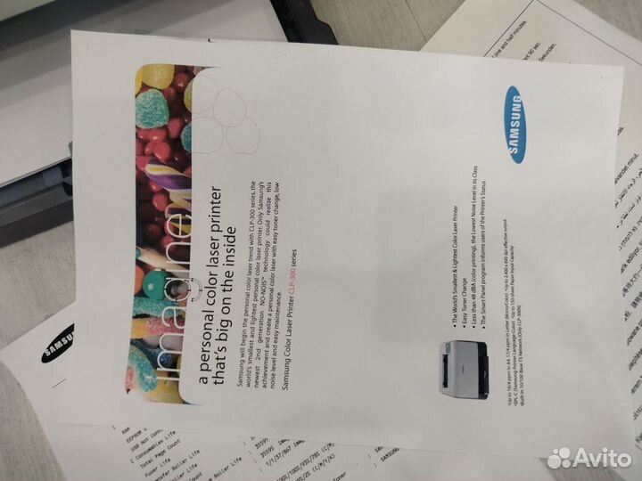 Цветной лазерный принтер samsung clp300