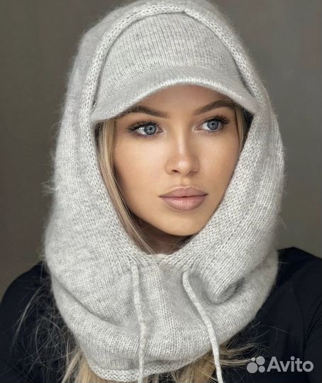 Комплект капюшон + кепка зима