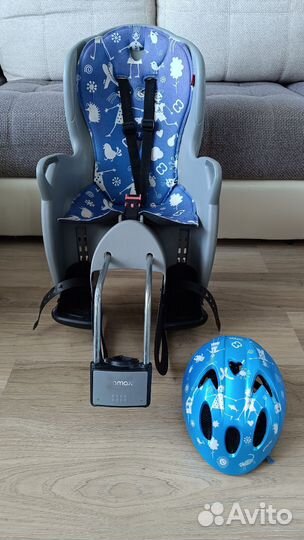 Детское Велокресло и велошлем Hamax Норвегия