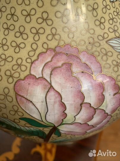 Ваза китай cloissone клуазон