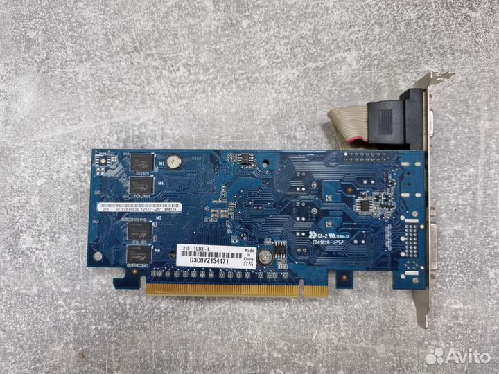 Видеокарта asus GeForce 210 1 Гб DDR3