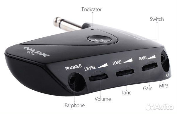 Цифровой гитарный усилитель для наушников Nux GP-1