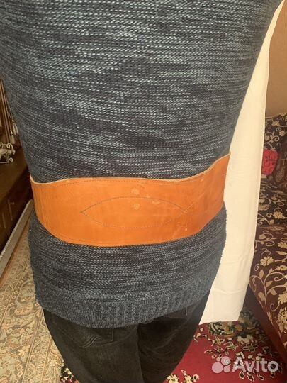 Пояс - корсет фиксирующий кожаный