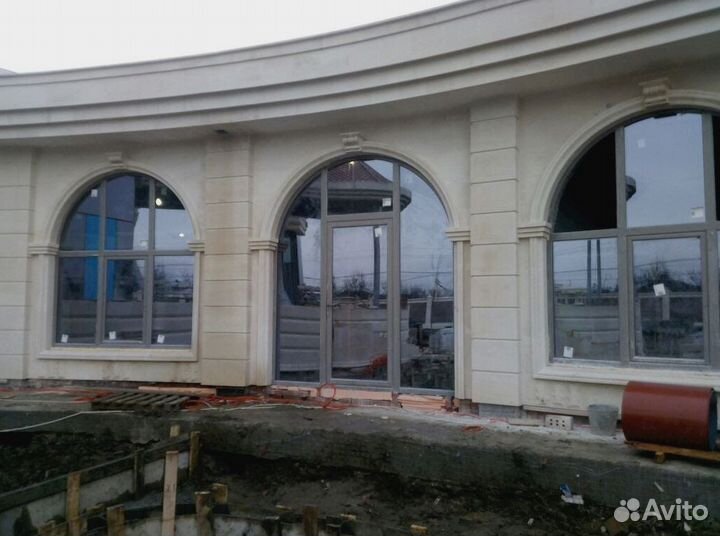 Окна алюминиевые, витражи, двери, фасады