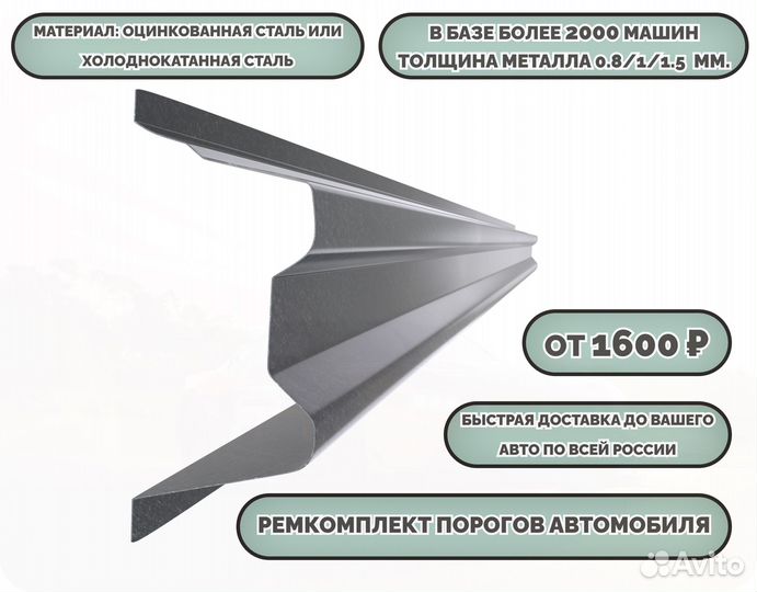 Ремкомплект порогов на машину