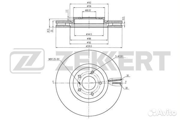 Диск торм передн Infinity EX EX 37 08